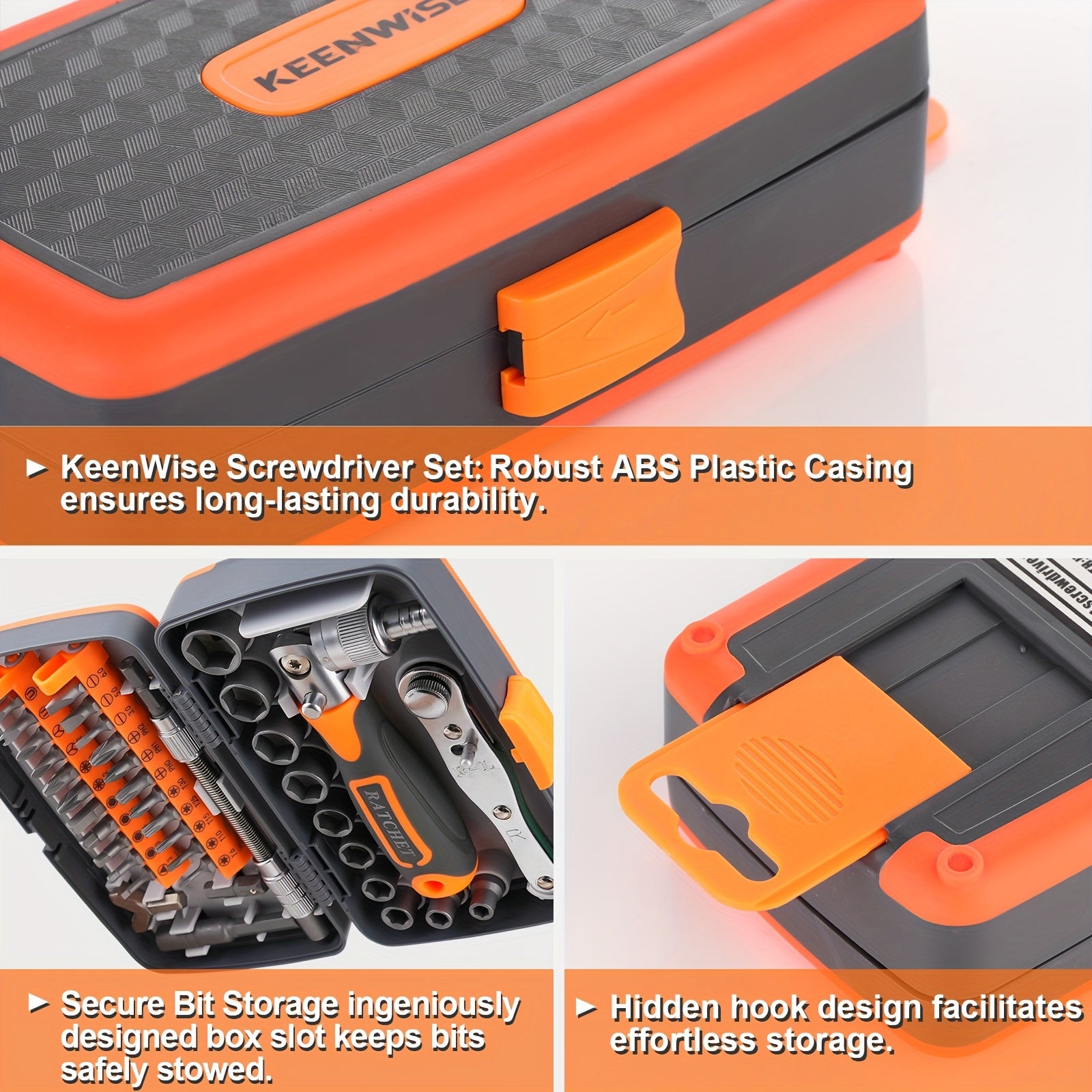 Ratcheting Screwdriver Set: KeenWise 38-in-1 Ratchet Screwdriver Tools Versatile Magnetic Tools for Mechanics and DIY Enthusiasts (2880A)