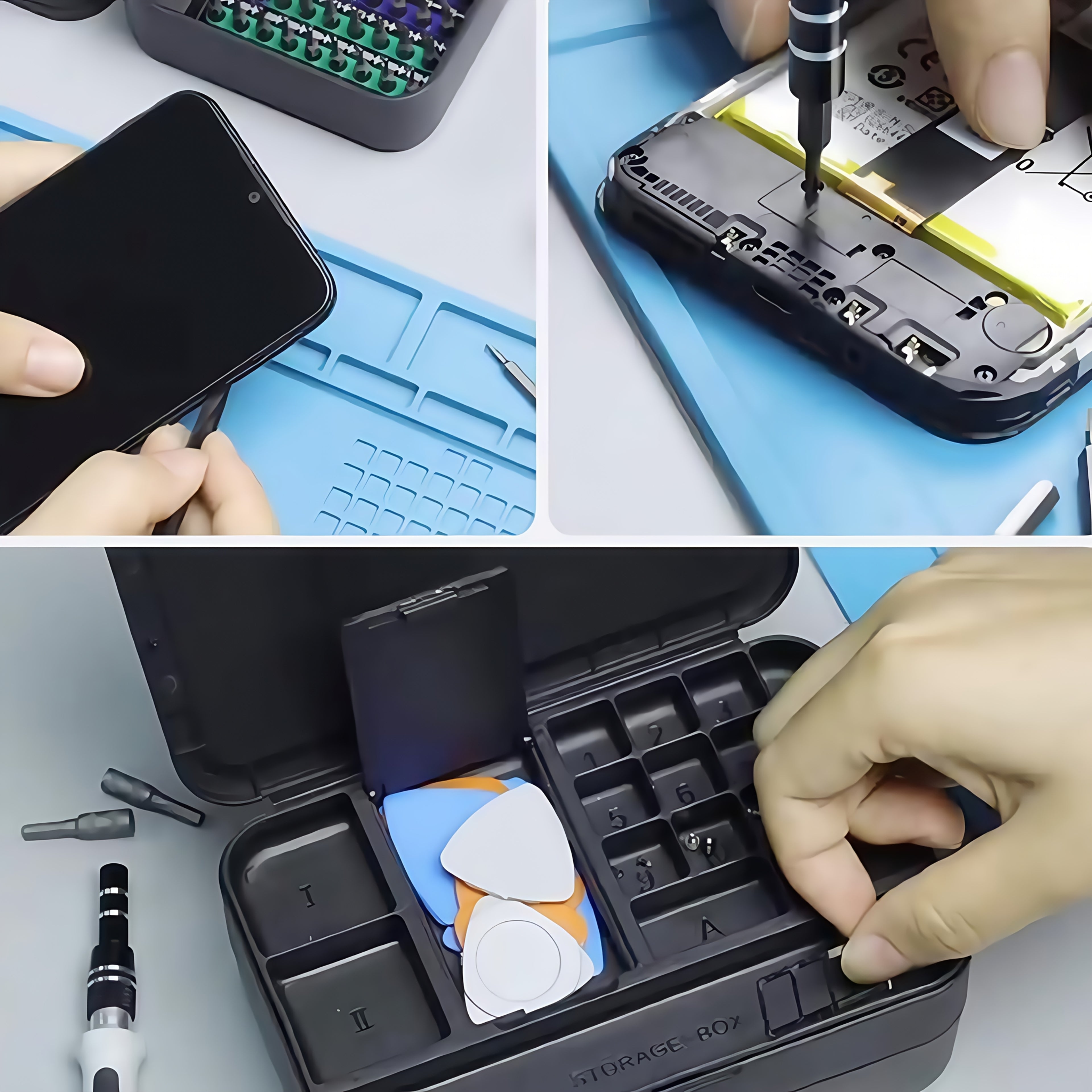 132in 1 Small Precision Screwdriver Set, Upgraded Repair Tool Kit (with 108 Magnetic Screwdriver Bits), Color Coded Screwdriver Set with Extension Rod Kit for Phone, Computer, Tablet, Watch. Anti-slip Handle And 360°rotating Flexible Hose Design.