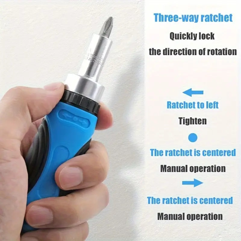 30pcs Magnetic Ratcheting Wrench and Precision Screwdriver Set, Mini Electronics Tool Kit with Screw Extractor, Ideal for Watch, Mobile Phone, Computer Maintenance, Plastic and Metal, No Electricity Needed, Watch Repair Tools | Compact Tool Kit | Durable