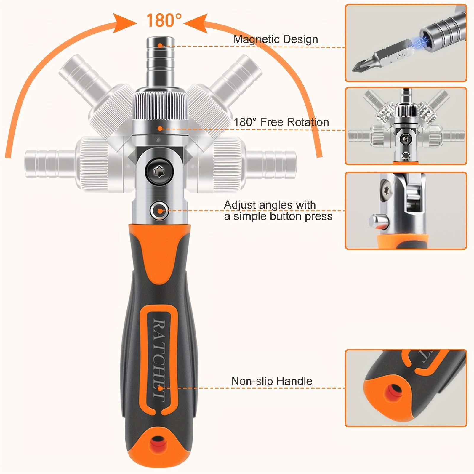 Ratcheting Screwdriver Set: KeenWise 38-in-1 Ratchet Screwdriver Tools Versatile Magnetic Tools for Mechanics and DIY Enthusiasts (2880A)