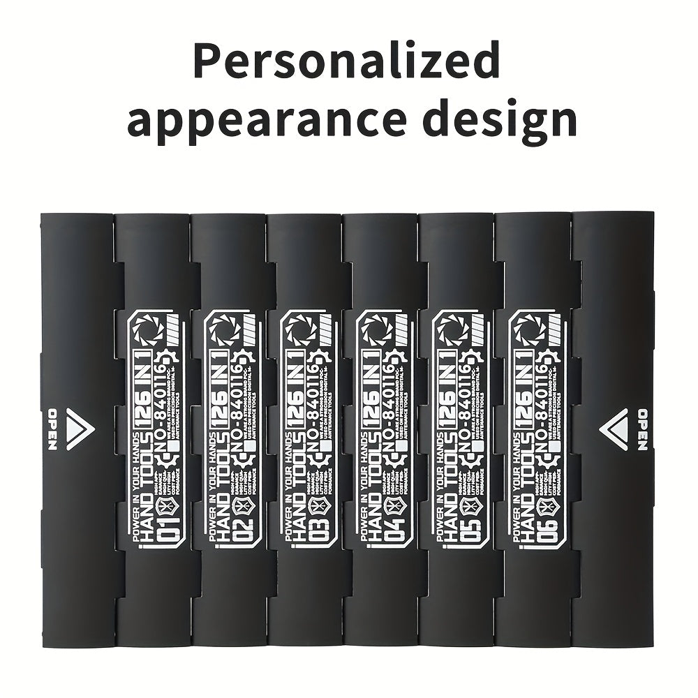 126in 1 Manual Hand Tool Kit Precision Screwdriver Set Handle Portable Pen Wireless Cordless Magnetic Mini Small Bit for Xiaomi Mobile Cell Phone Watch Repair Home Household Micro Laptop PC Multifunctional Professional Black