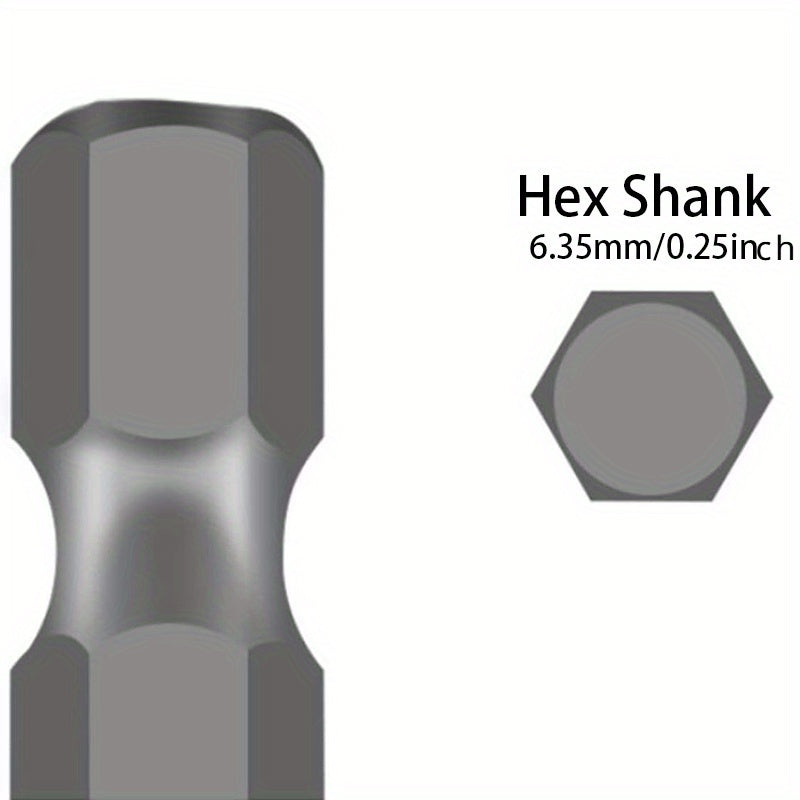 4 Magnetic Electrician Screwdriver Bit Set, Hexagonal Shank PH2 - 65mm & 110mm, Non-slip Metal Drill Bits, Suitable for Hand and Power Tools, Compatible with Socket Switch Panels, No Batteries Required