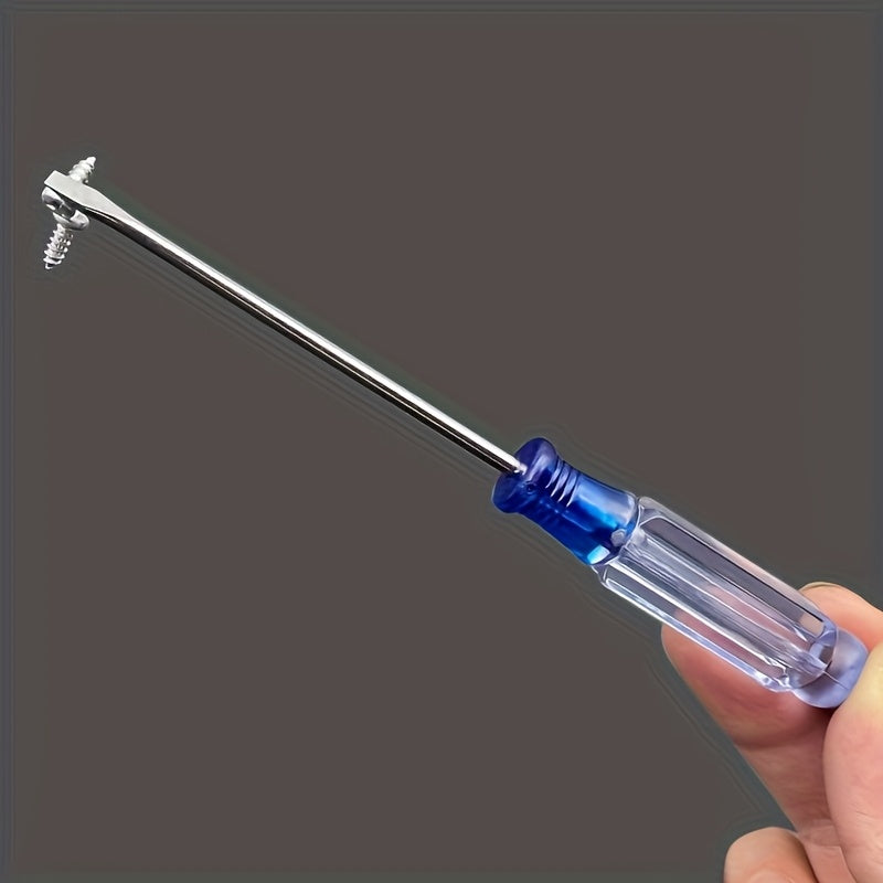 10pcs Crystal Screwdriver Set with Transparent Handles - Durable Steel, Multiple Sizes of Flat and Phillips Heads - Ideal for Home and Industrial Use, Home Screwdriver Set|Transparent Handle Screwdriver|Durable Steel Screwdriver
