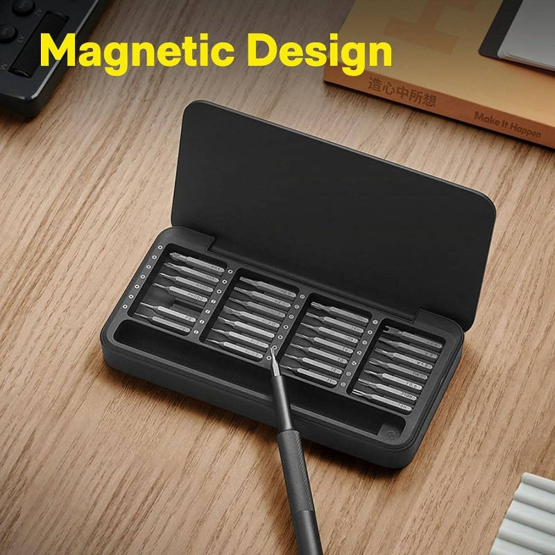 28-in-1 Precision Screwdriver Set with 5-in-1 Multitool - Heavy-Duty All-in-One Tool Kit, Ergonomic Grip, Compact & Portable with Case - Manual Operation for Electronics, Automotive, Home, DIY, Professional & Everyday Use - No Power Required - Ideal for