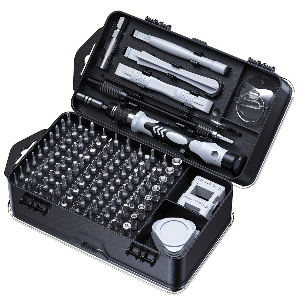 [Upgraded Screwdriver] 115 in 1 Upgraded Screwdriver Set | Strong Magnetic High Hardness, Multifunctional Disassembly Tool Kit, Durable Metal Case, Rust Resistant, Non-Slip Grip for Manual and Mechanical Use
