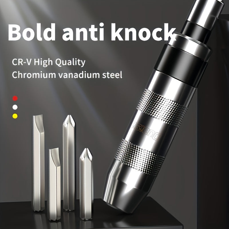 Impact Screwdriver Set, Cross Screwdriver, Through Screwdriver, Hand Tool Specially Used for Loosening Rusty Bolts And Removing Stubborn Fasteners, Portable And Durable Screwdriver Tool., Multi Screwdriver, Screw Holder, Impact Screwdriver Bits, Triangle